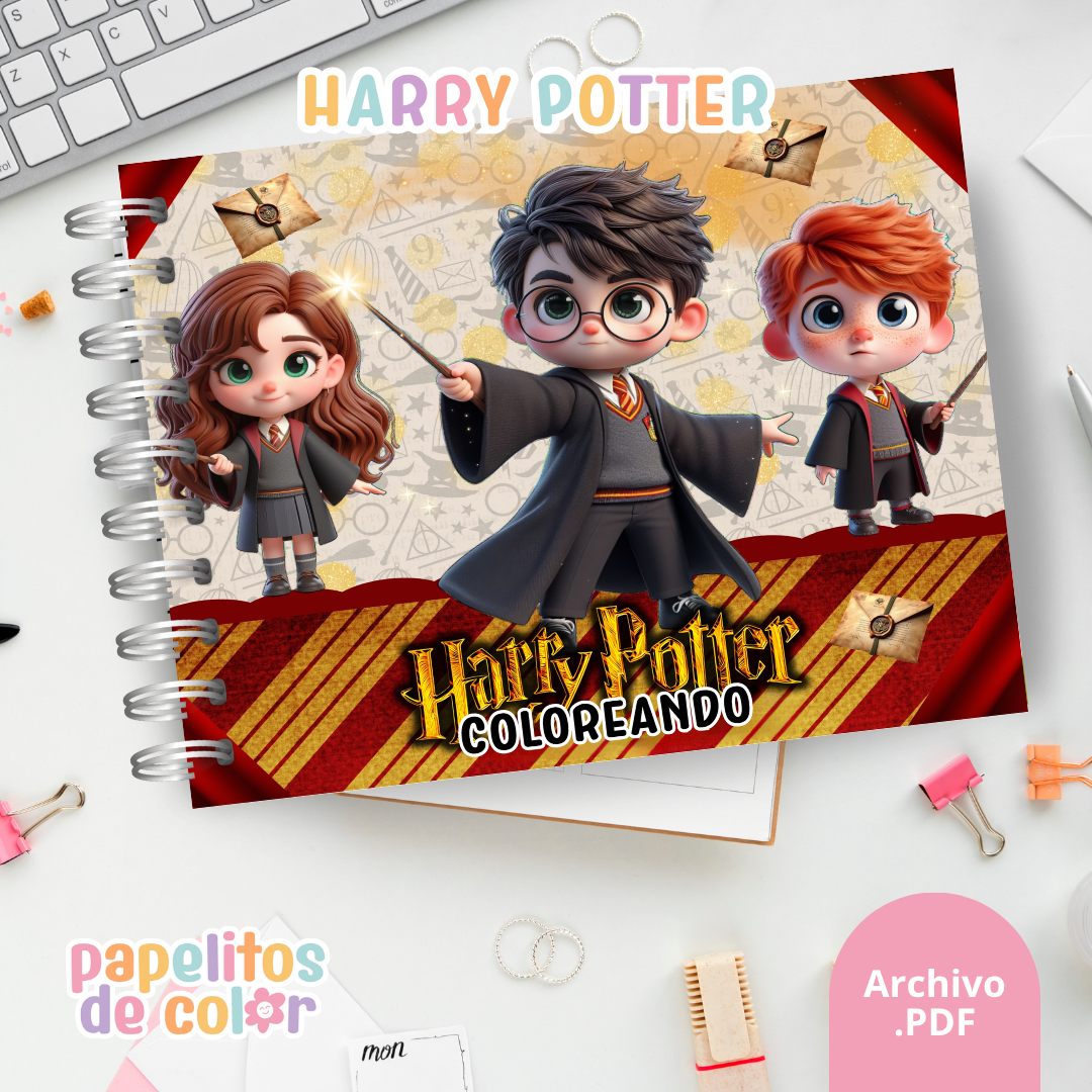 🪄✨ Libro para pintar Harry Potter ✨📖