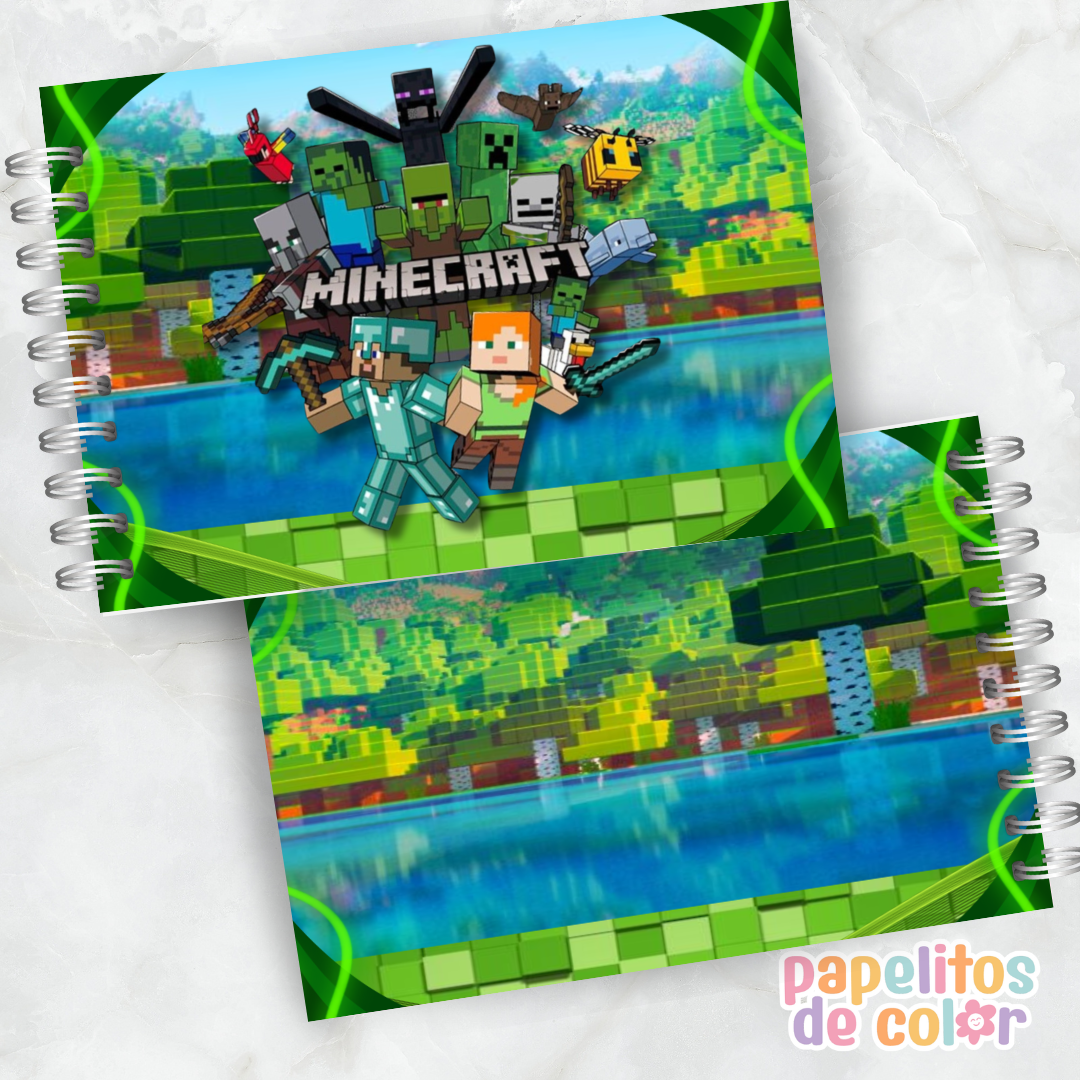 ⛏️🟩 Libro para pintar Minecraft 🟩🎨