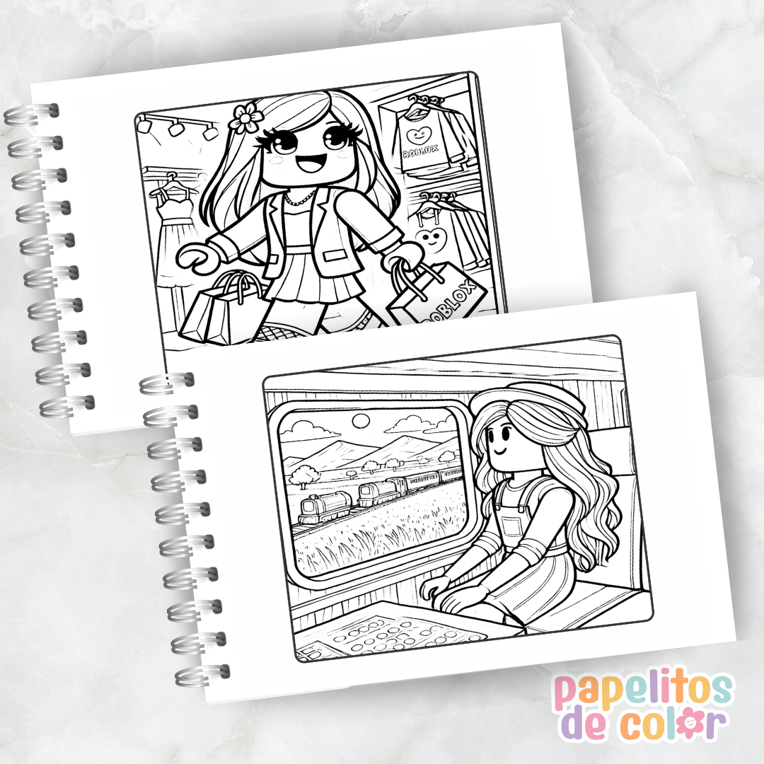 🎮✨ Libro para pintar Roblox Vol. 2✨🧩