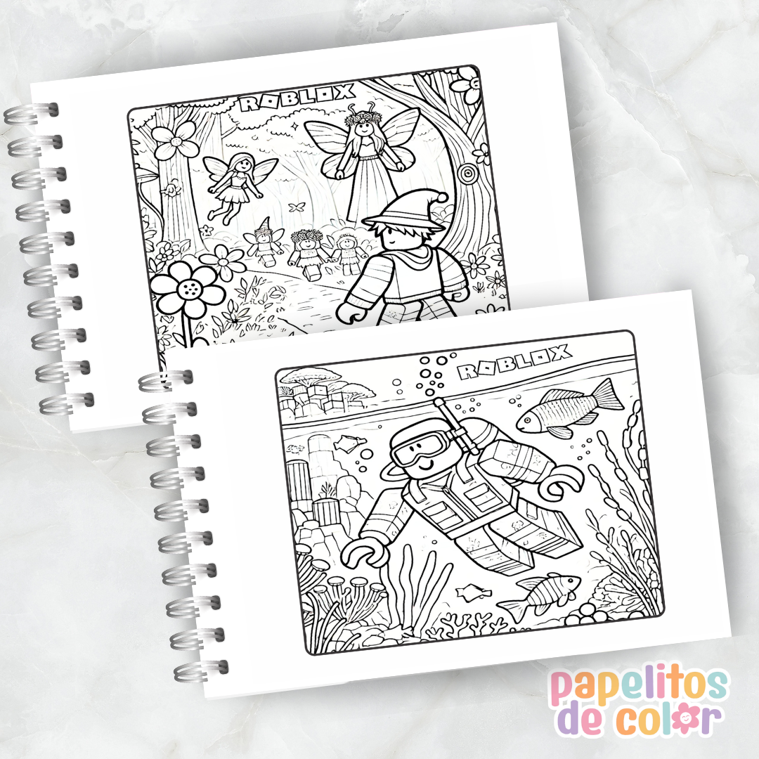🎮✨ Libro para pintar Roblox Vol. 2✨🧩