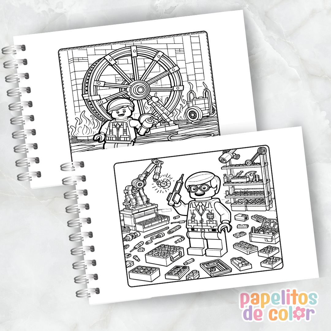 🧱✨ Libro para pintar LEGO ✨🧱