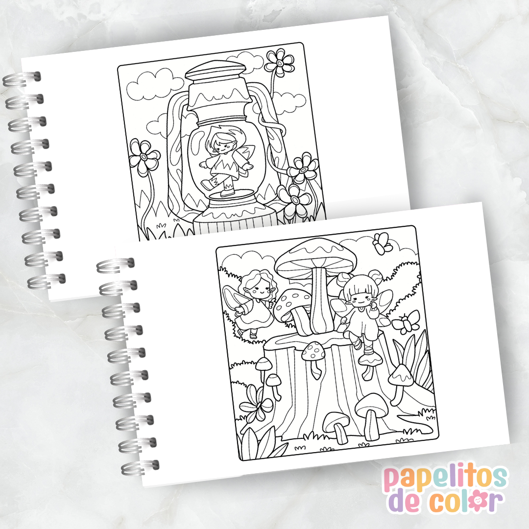 🧚‍♀️ Libro para Pintar Cozy Fairy✨