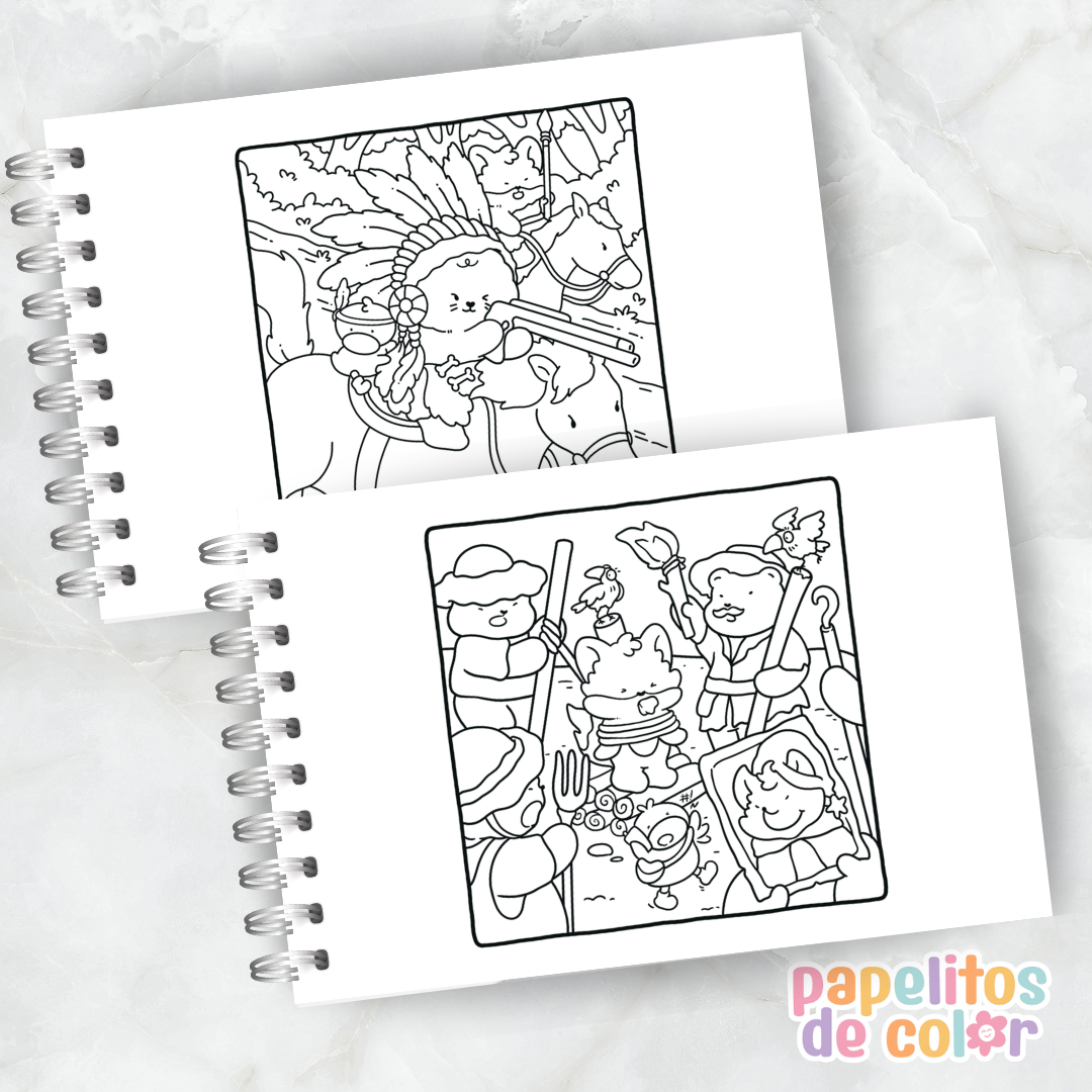 😄✨ Libro para pintar tickle time ✨🎈