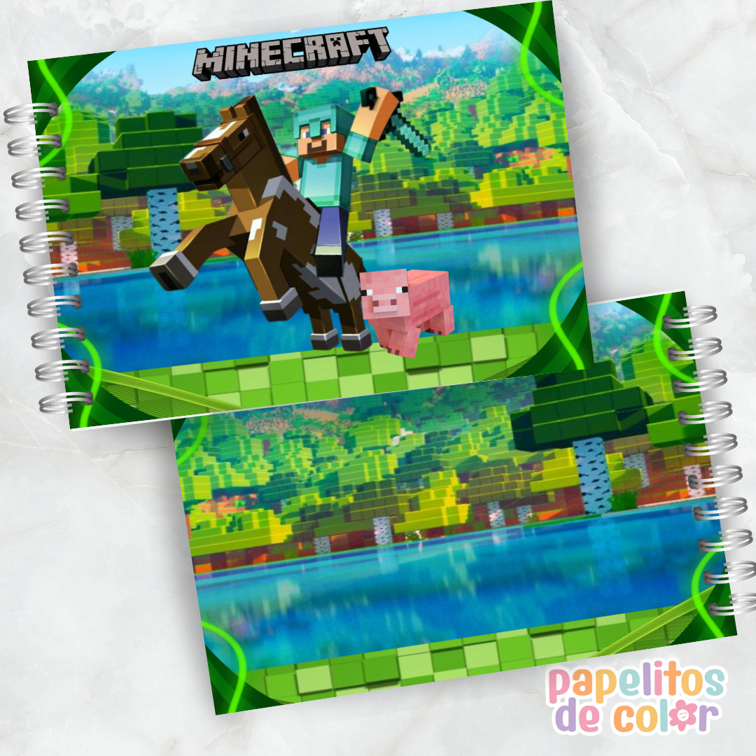 ⛏️🟩 Libro para pintar Minecraft 🟩🎨