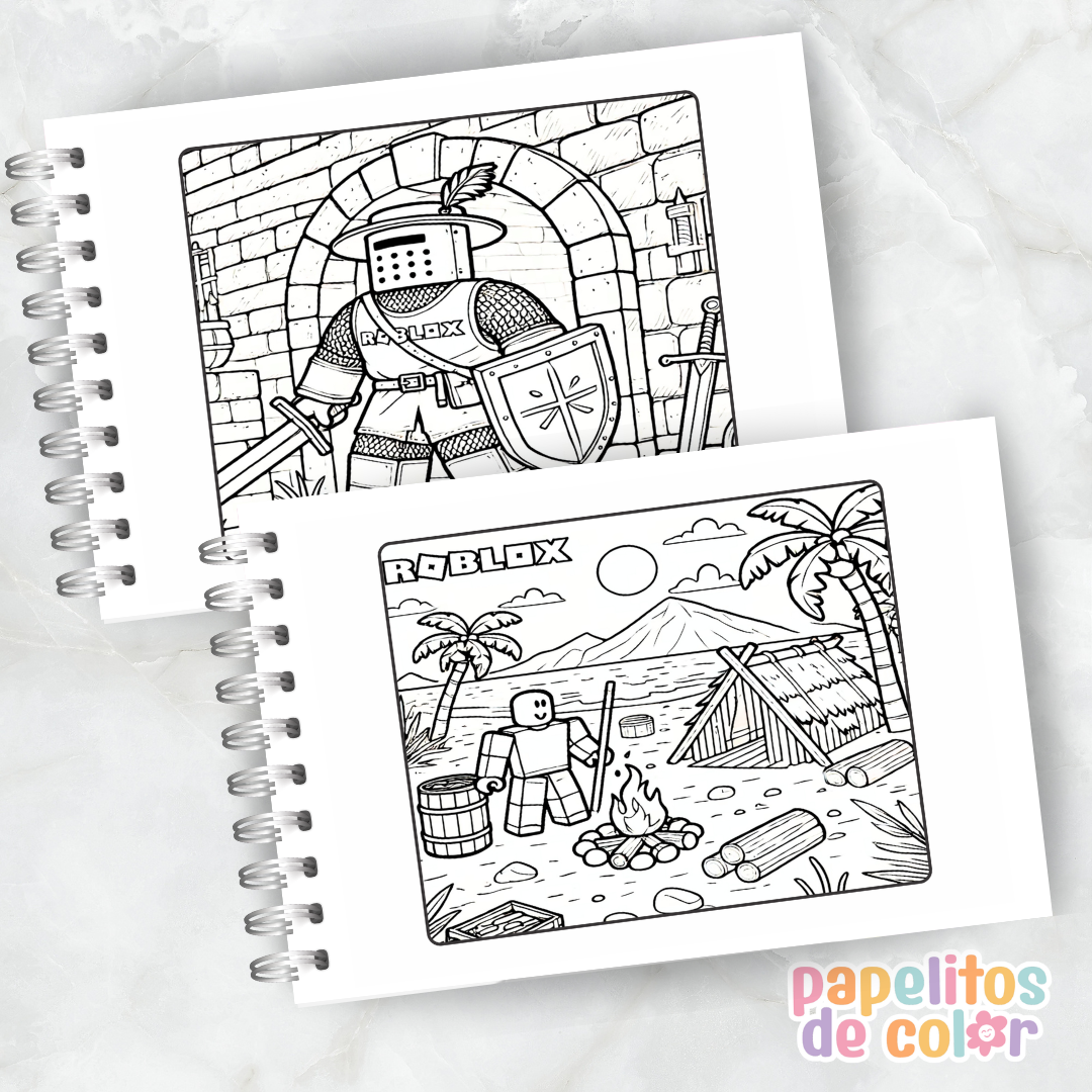 🎮✨ Libro para pintar Roblox Vol. 2✨🧩