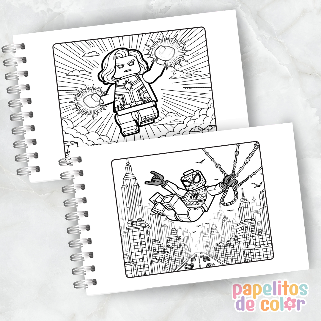 🧱✨ Libro para pintar LEGO ✨🧱