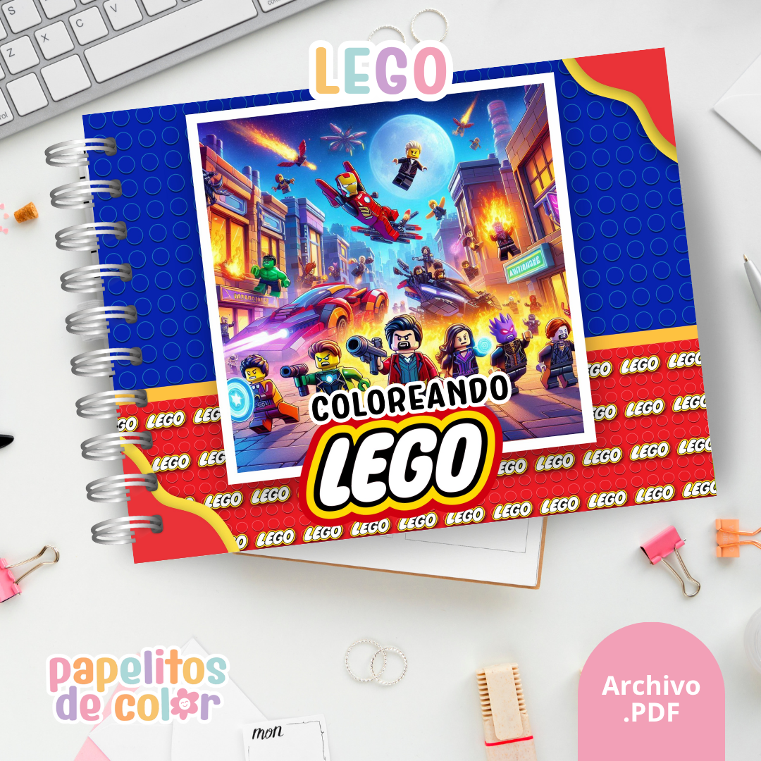 🧱✨ Libro para pintar LEGO ✨🧱