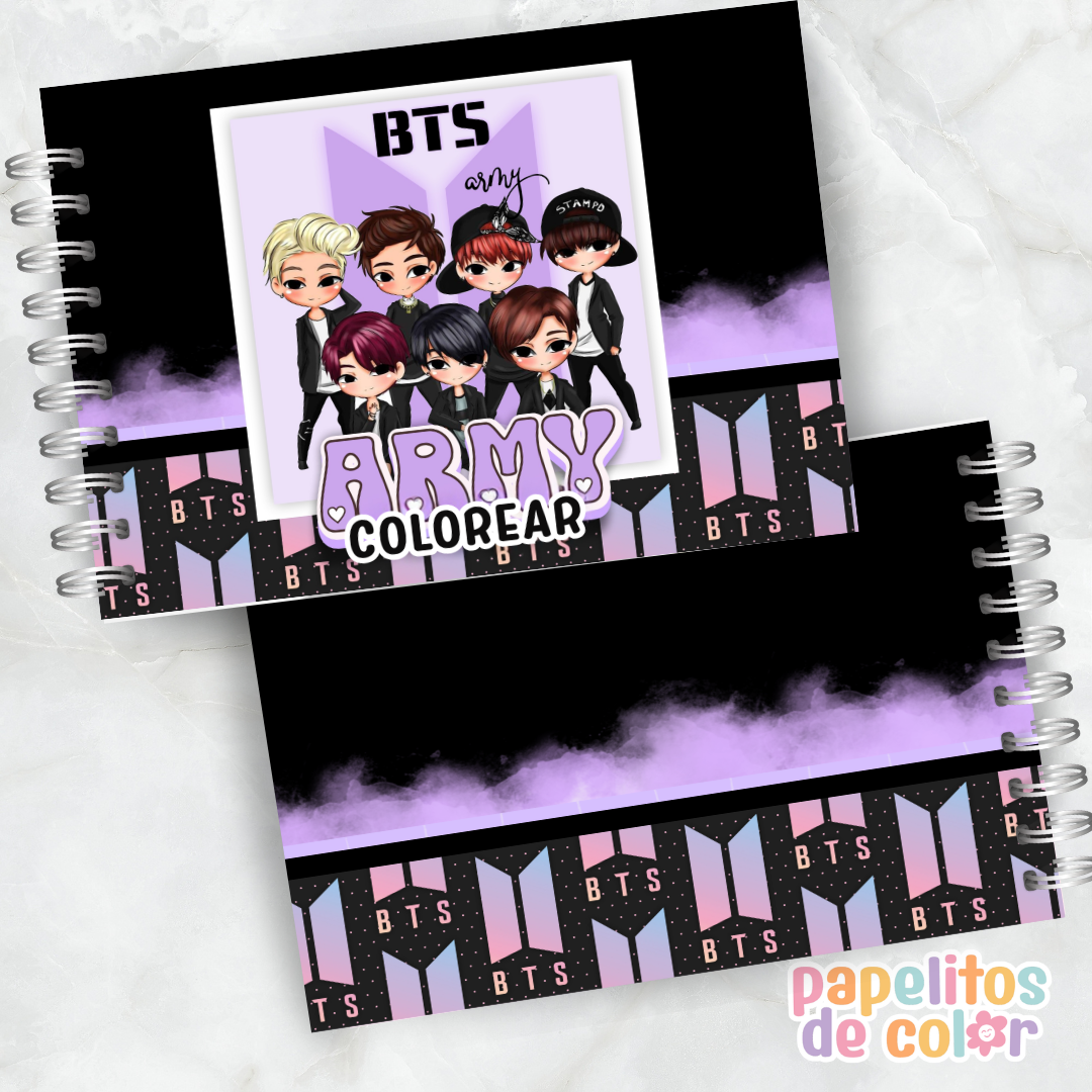 🎤✨ Libro para pintar BTS ✨🎤