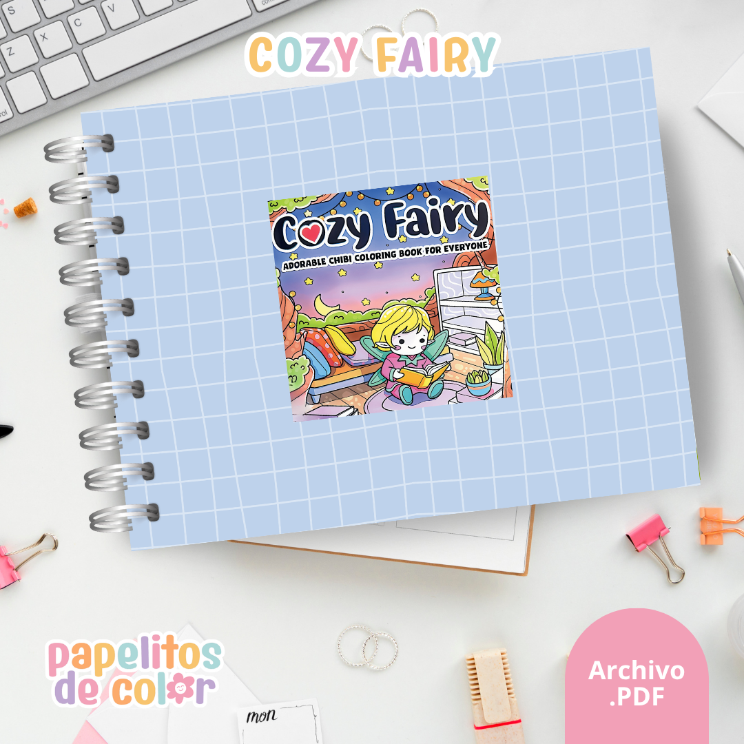 🧚‍♀️ Libro para Pintar Cozy Fairy✨