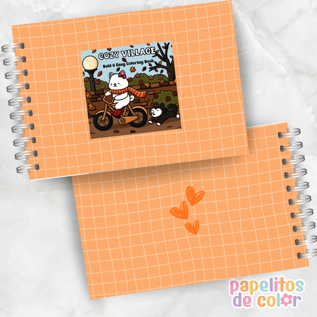 🏡 Libro para Pintar Cozy Village✨
