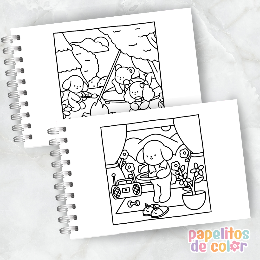 ☁️ Libro para Pintar Comfy Days 2✨
