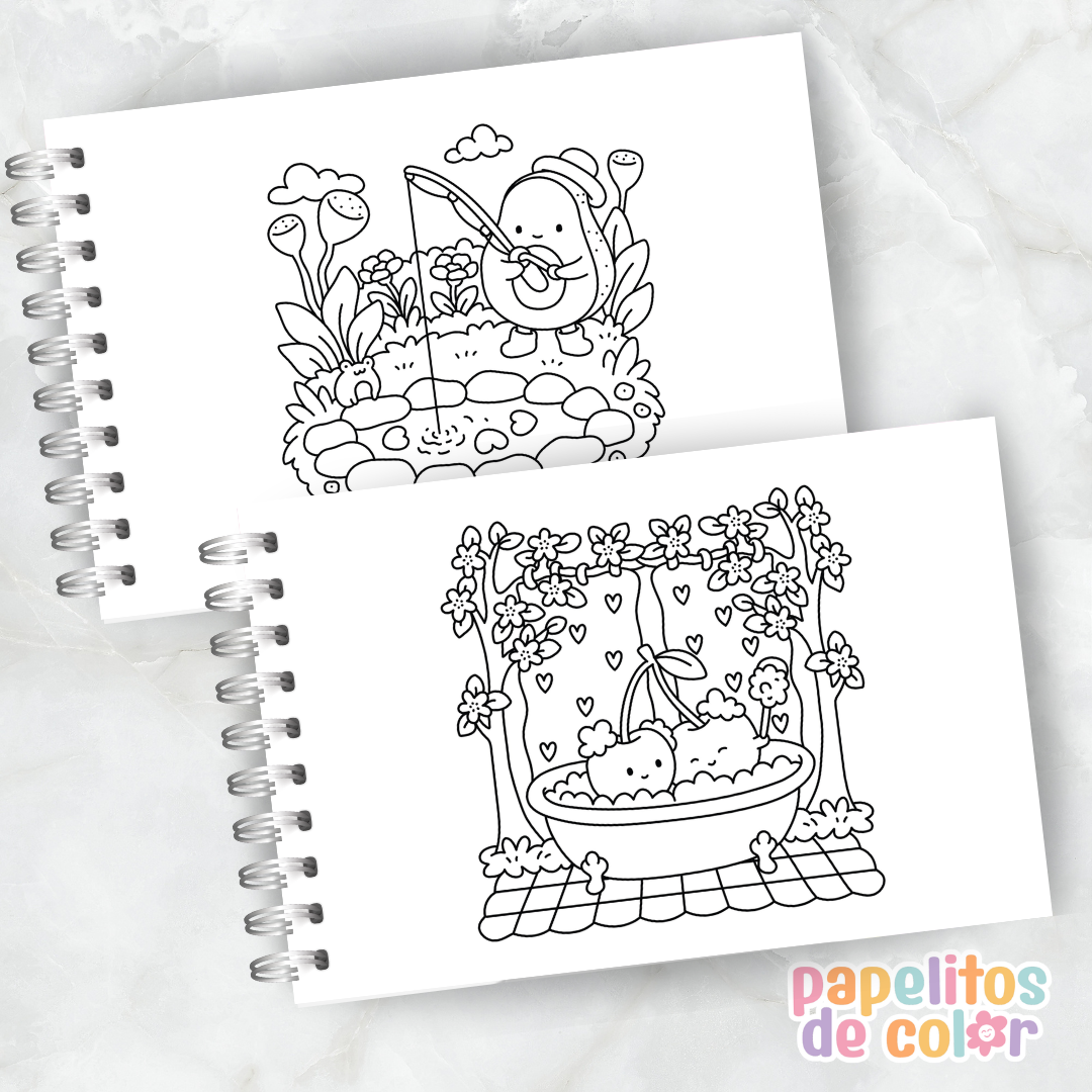 🍪✨ Libro para pintar cozy foodie ✨🍩