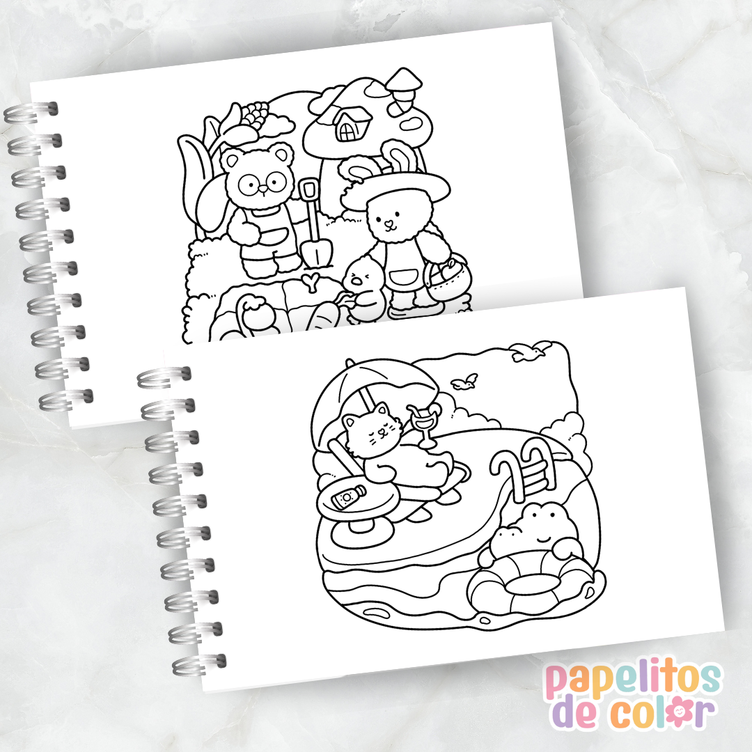 🧸✨ Libro para pintar cuddle cuties ✨💖