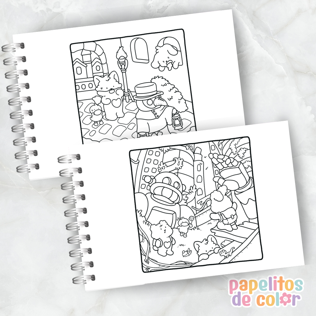 😄✨ Libro para pintar tickle time ✨🎈