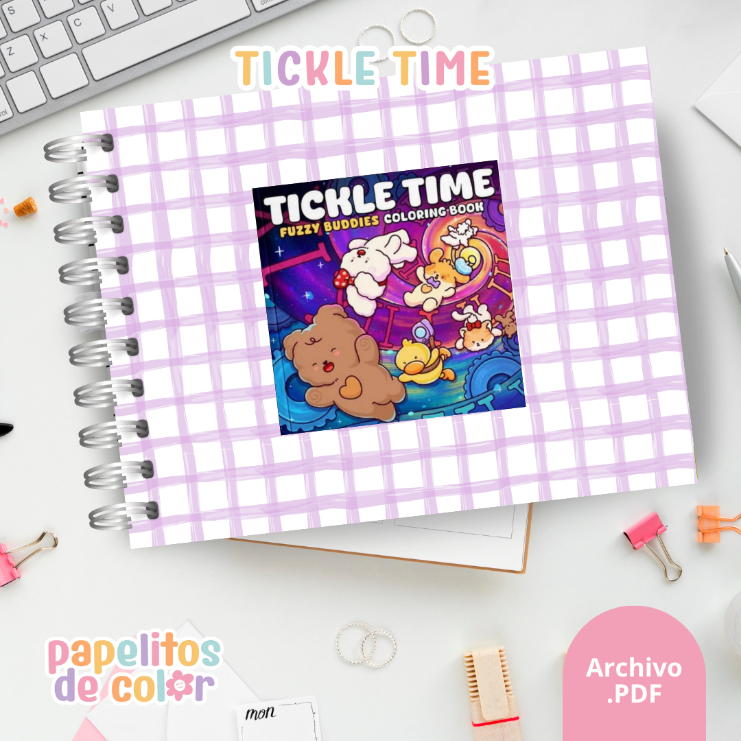 😄✨ Libro para pintar tickle time ✨🎈