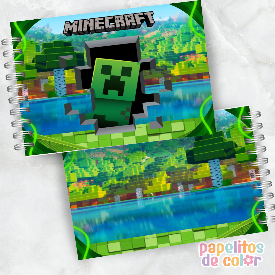 ⛏️🟩 Libro para pintar Minecraft 🟩🎨