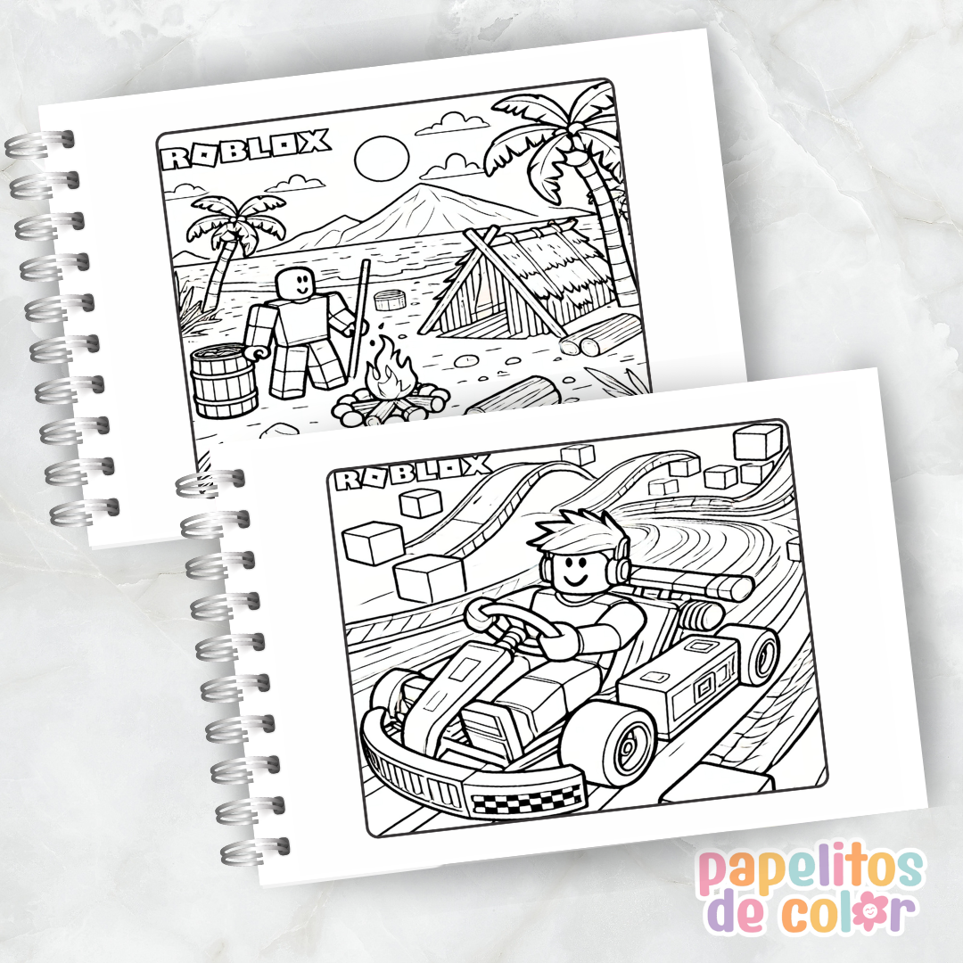 🎮✨ Libro para pintar Roblox Vol. 2✨🧩