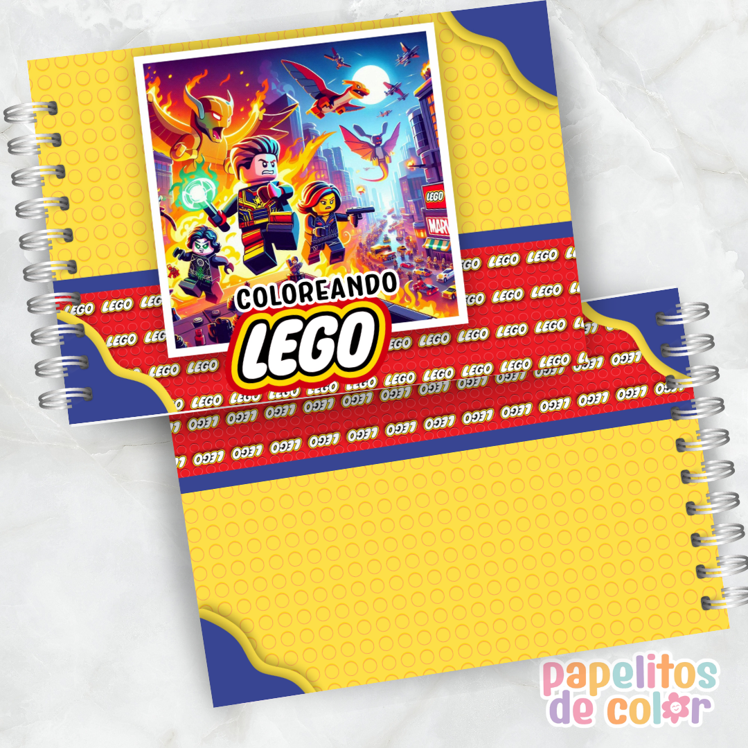 🧱✨ Libro para pintar LEGO ✨🧱
