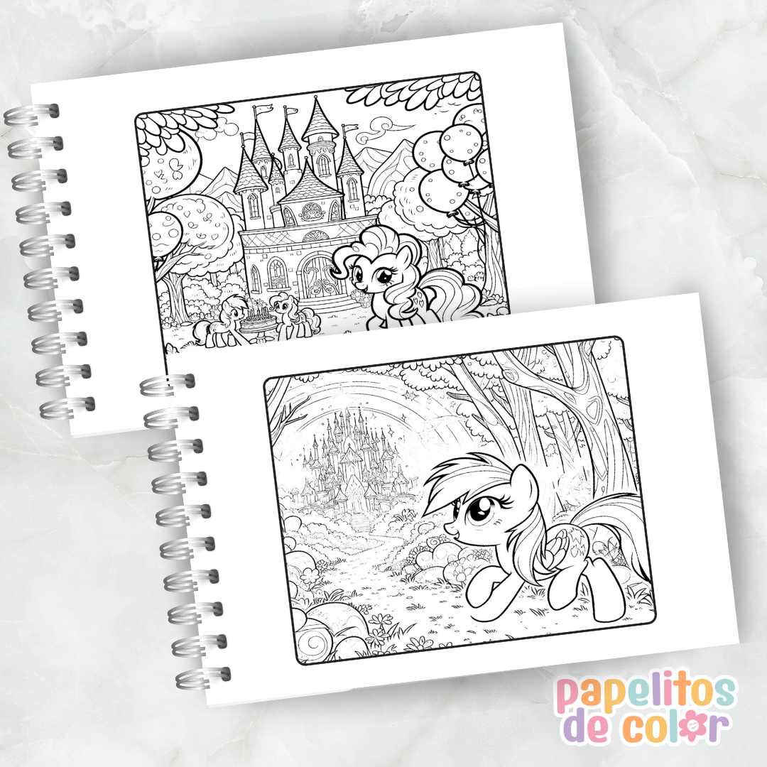 🦄🌈 Libro para pintar Mi Pequeño Pony 🌈🦄