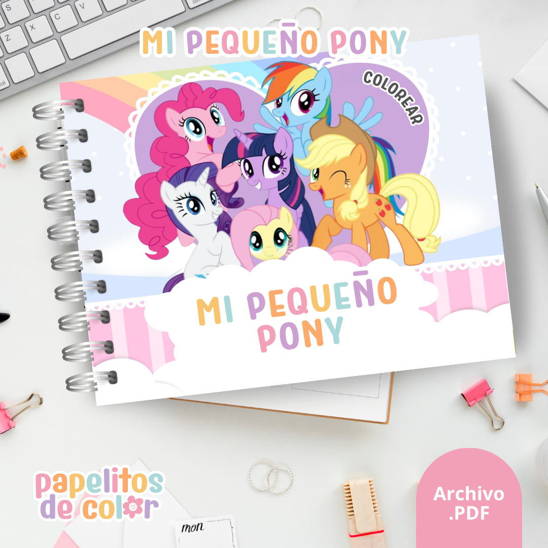 🦄🌈 Libro para pintar Mi Pequeño Pony 🌈🦄