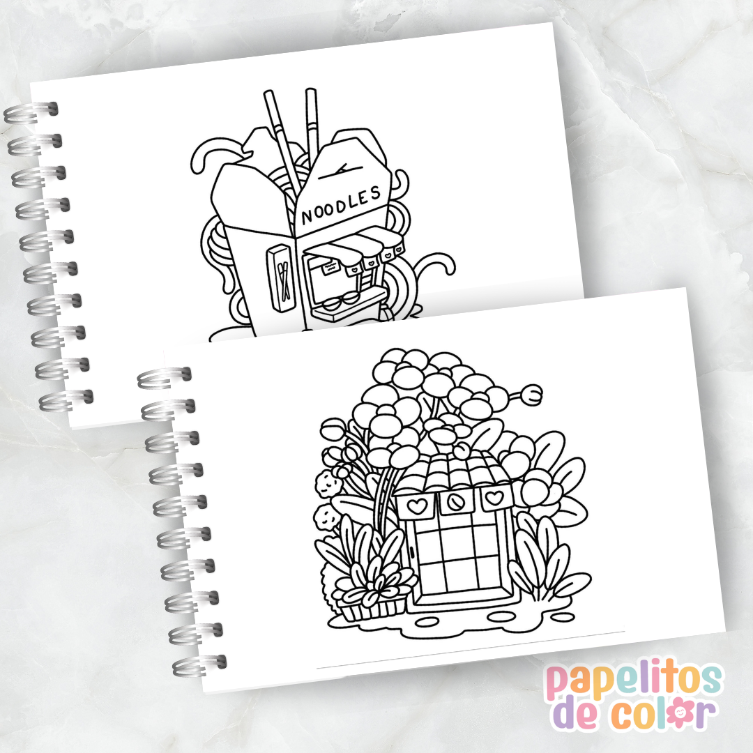 🏡 Libro para Pintar Cozy Corners 2✨