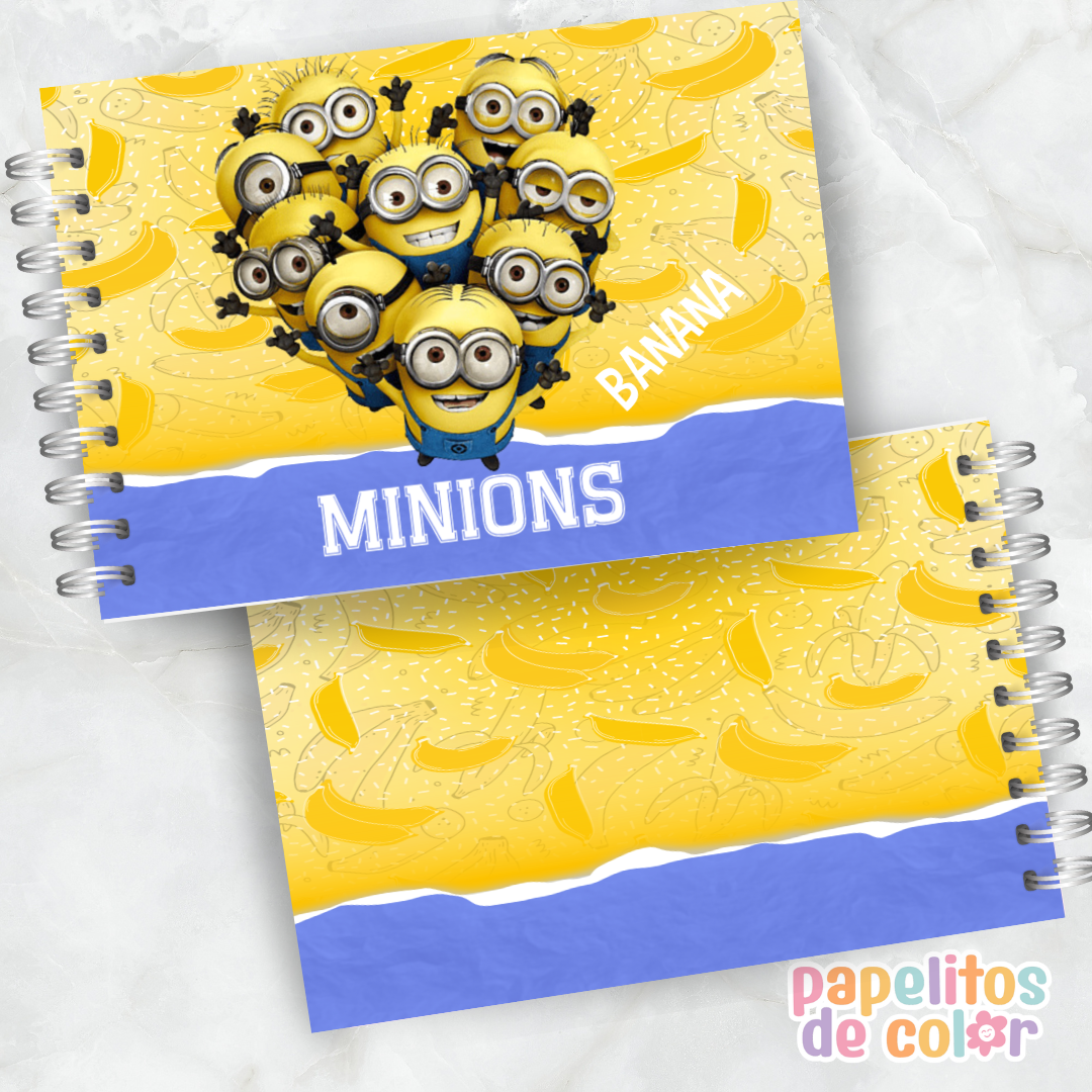 🍌💛 Libro para pintar Minions 💛🍌