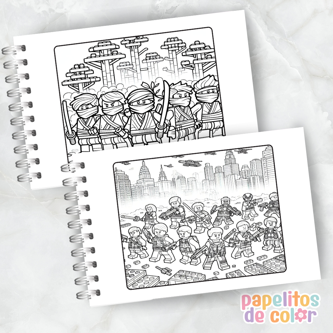 🧱✨ Libro para pintar LEGO ✨🧱