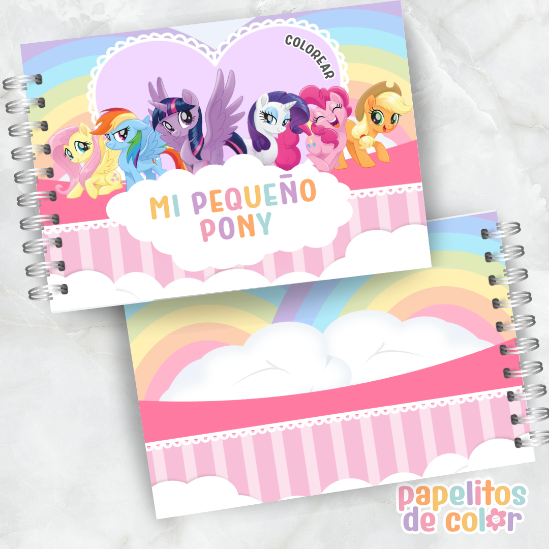 🦄🌈 Libro para pintar Mi Pequeño Pony 🌈🦄