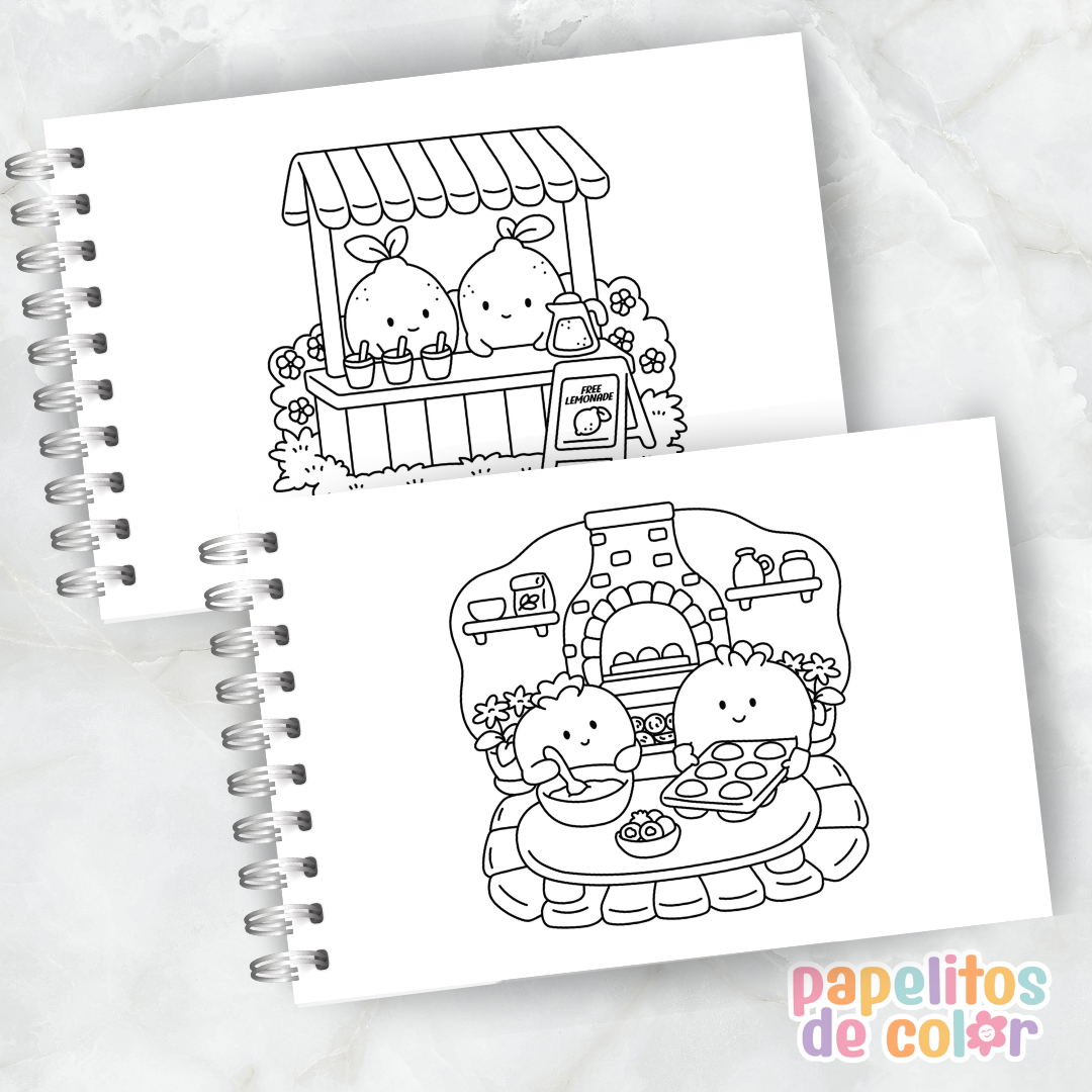 🍪✨ Libro para pintar cozy foodie ✨🍩