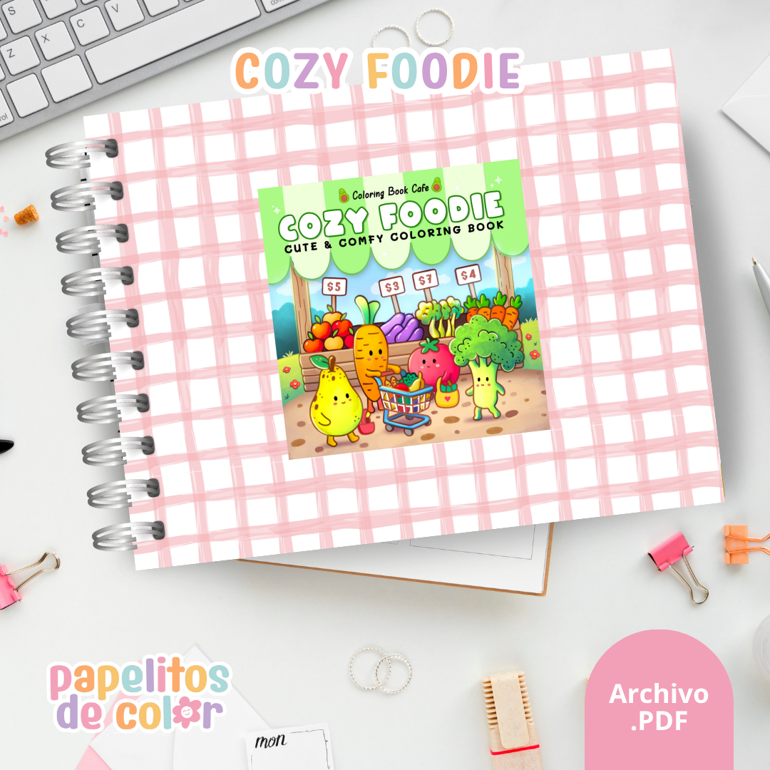 🍪✨ Libro para pintar cozy foodie ✨🍩