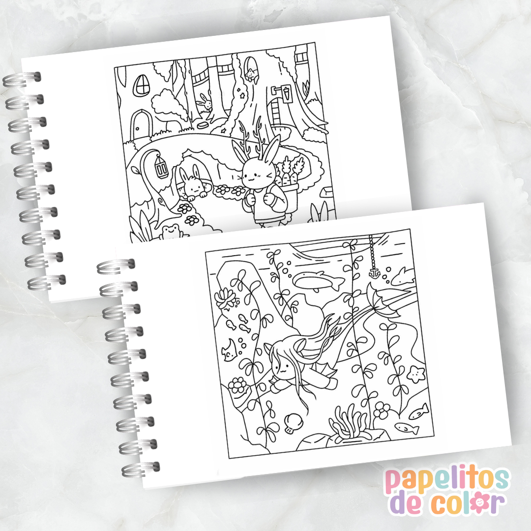 🧙‍♂️✨ Libro para pintar mystical world ✨🐉