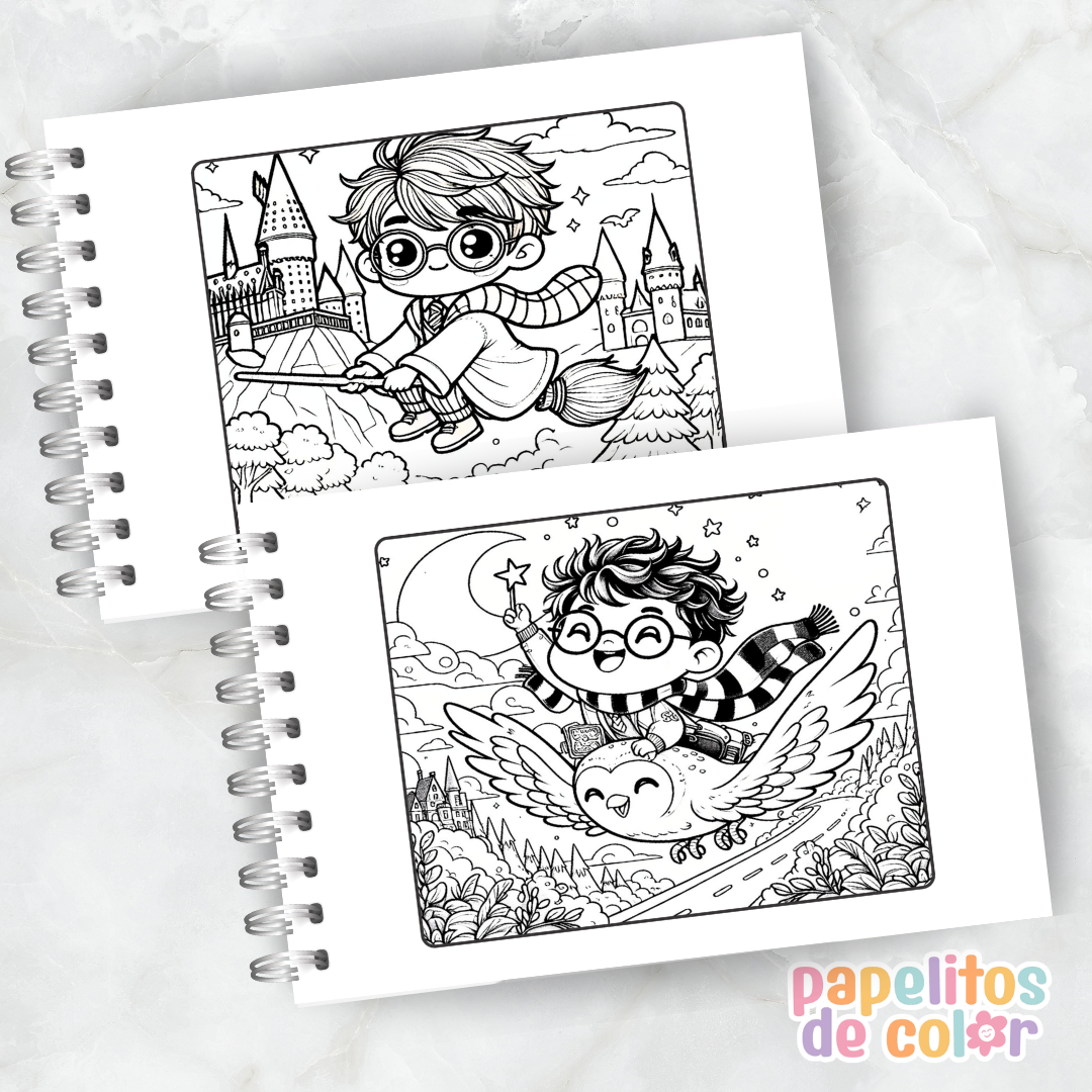 🪄✨ Libro para pintar Harry Potter ✨📖