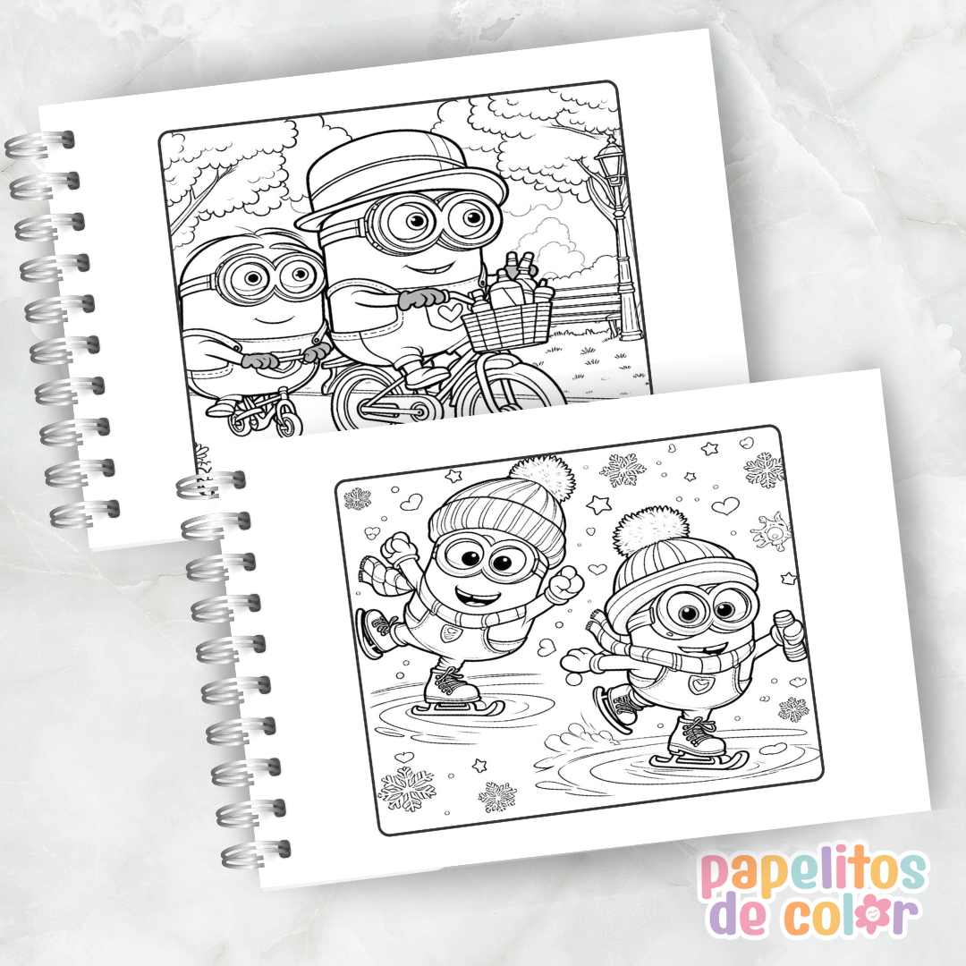 🍌💛 Libro para pintar Minions 💛🍌