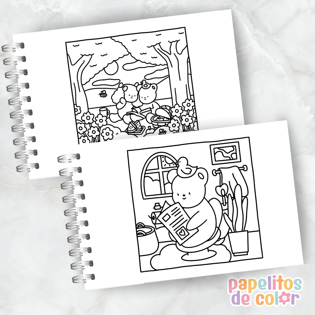 ☁️ Libro para Pintar Comfy Days 2✨