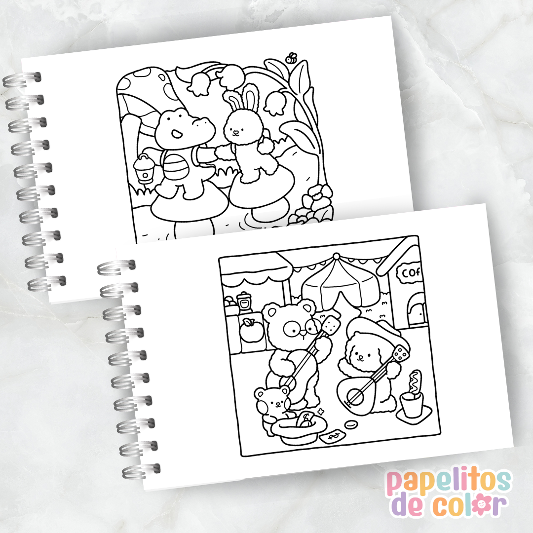 🧸✨ Libro para pintar cuddle cuties ✨💖