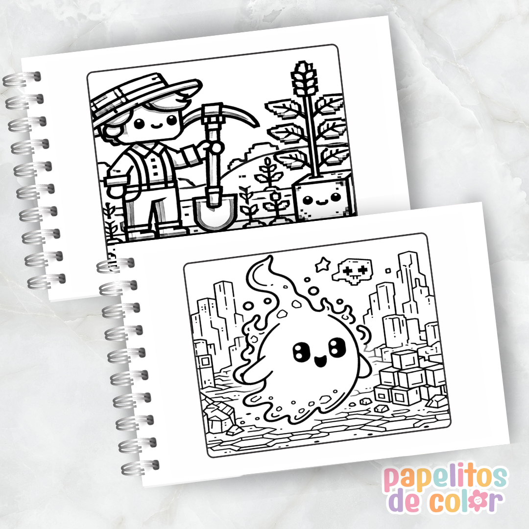 ⛏️🟩 Libro para pintar Minecraft 🟩🎨