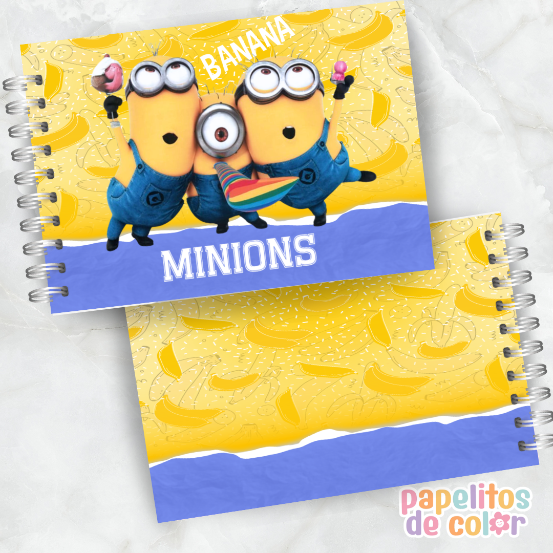 🍌💛 Libro para pintar Minions 💛🍌