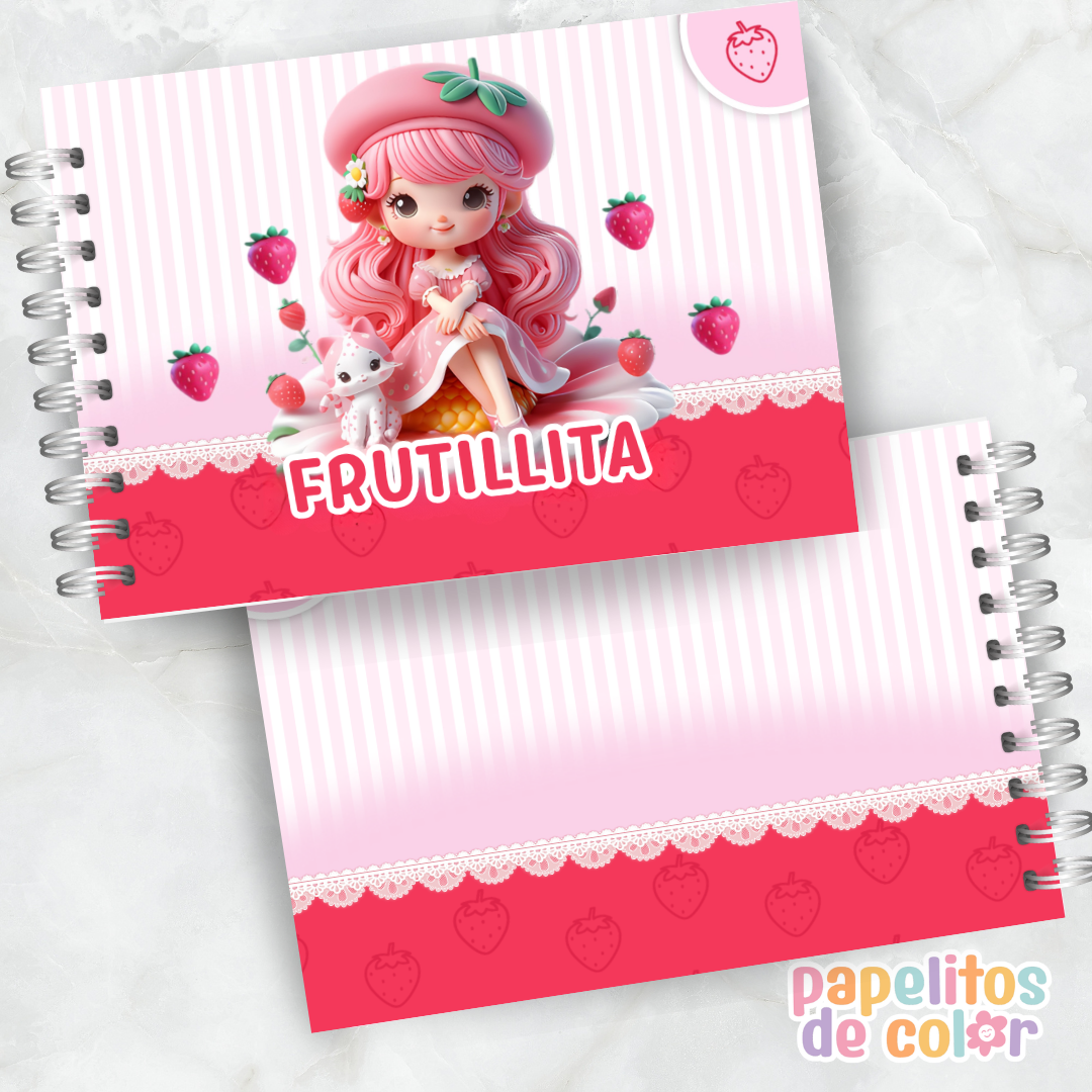 🍓💖 Libro para pintar Frutillita💖🍓