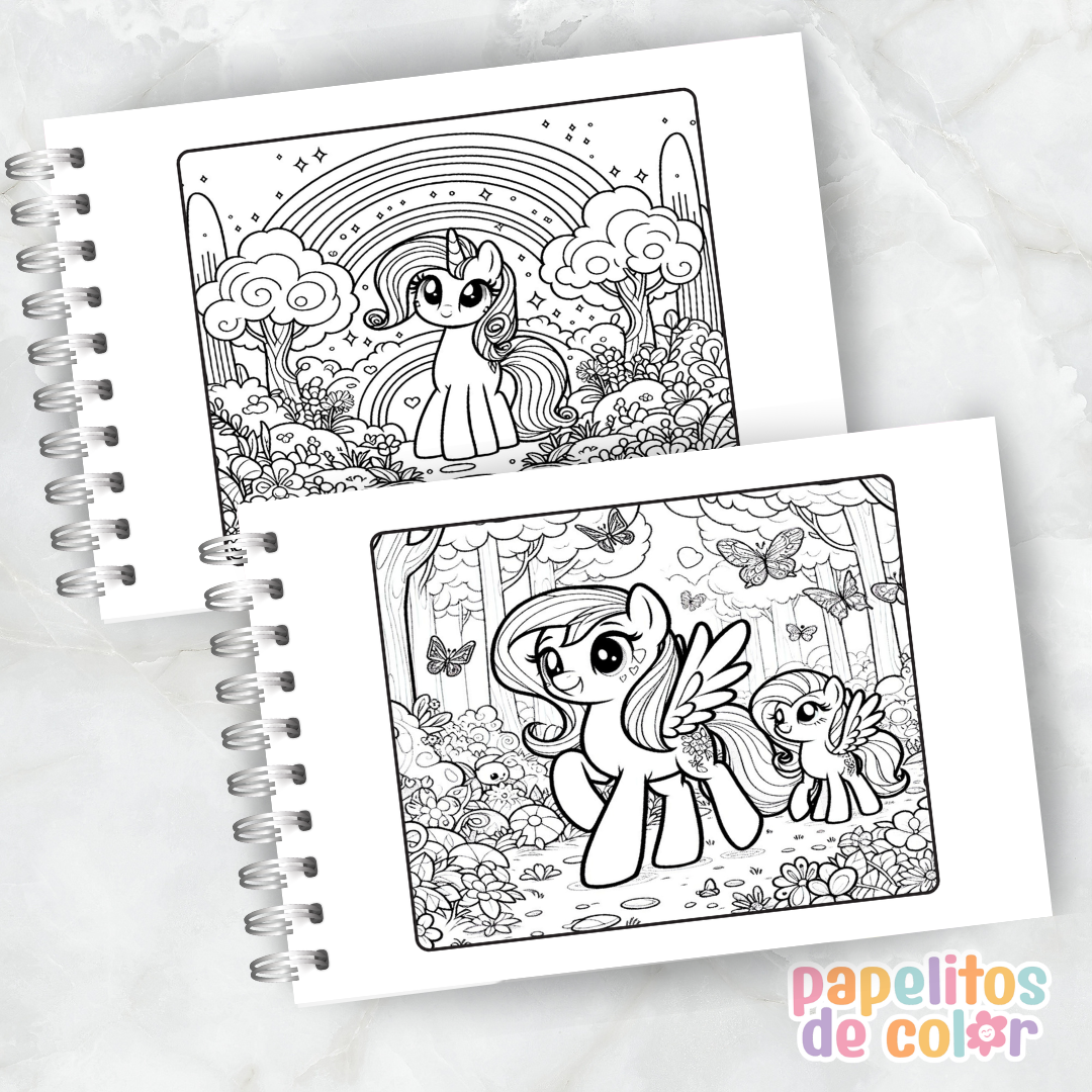 🦄🌈 Libro para pintar Mi Pequeño Pony 🌈🦄