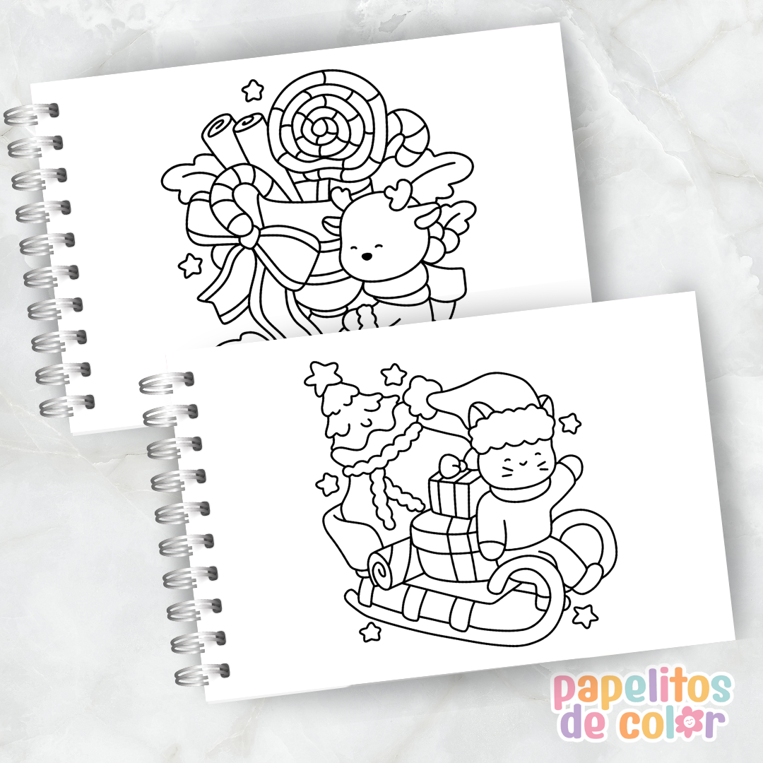 🎄 Libro para Pintar Xmas Corner✨