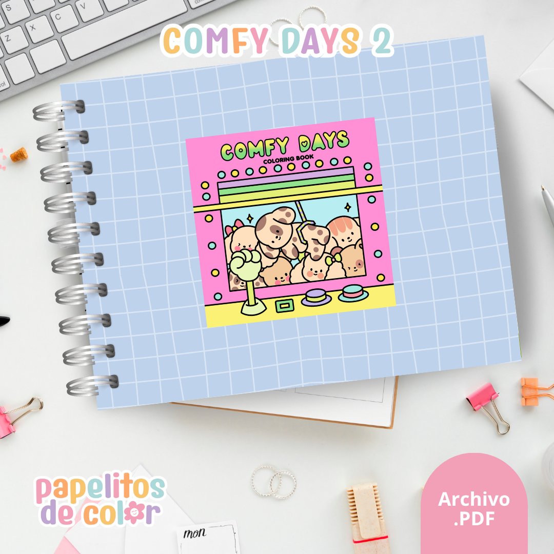 ☁️ Libro para Pintar Comfy Days 2✨
