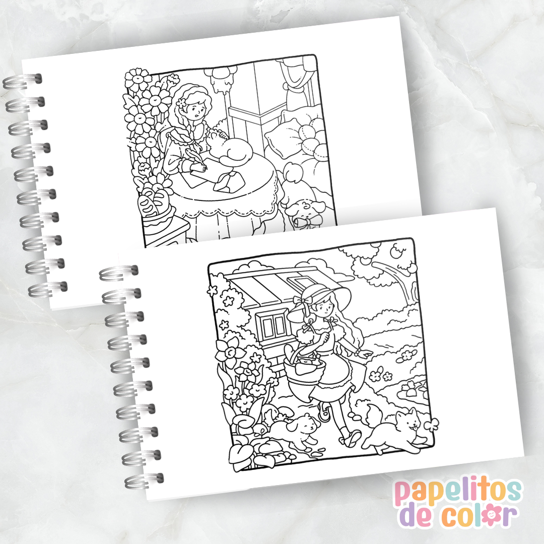 🌼 Libro para Pintar Simple Joys✨