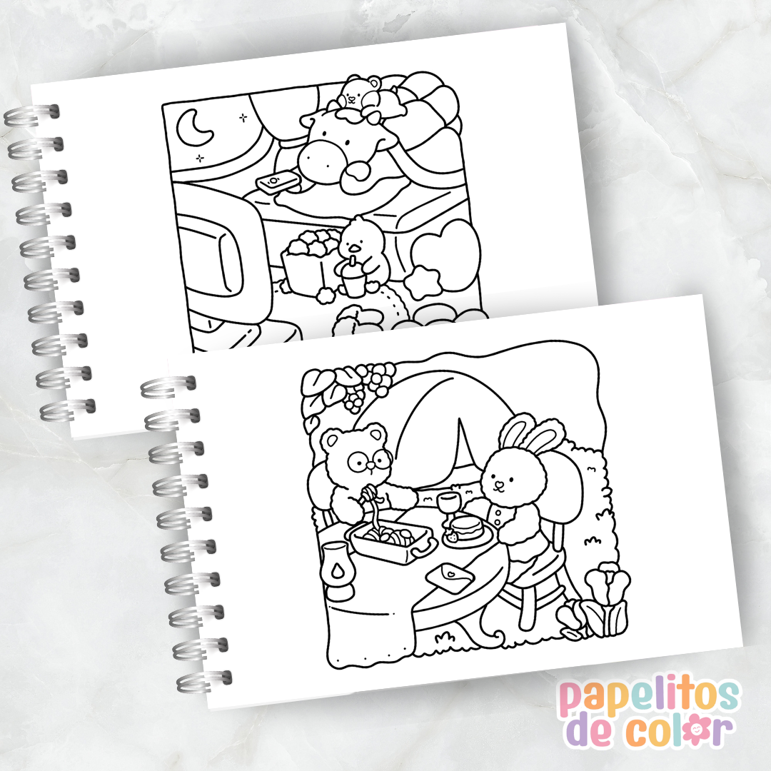 🧸✨ Libro para pintar cuddle cuties ✨💖