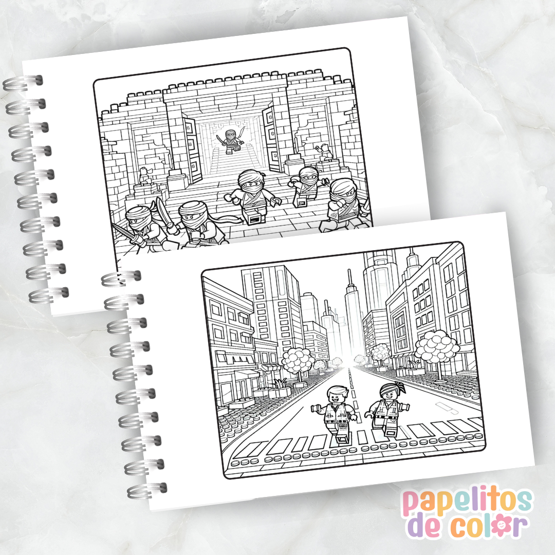 🧱✨ Libro para pintar LEGO ✨🧱