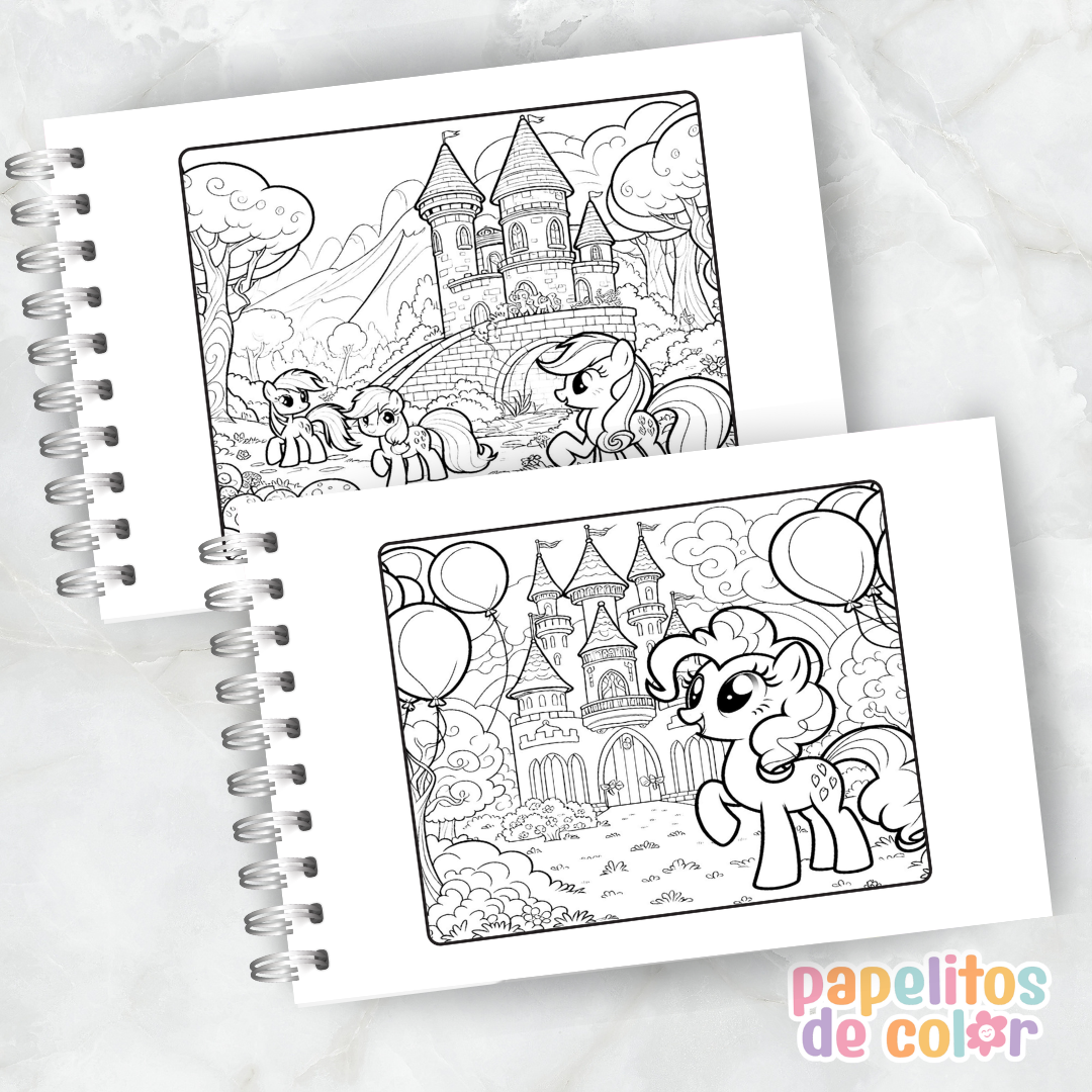 🦄🌈 Libro para pintar Mi Pequeño Pony 🌈🦄