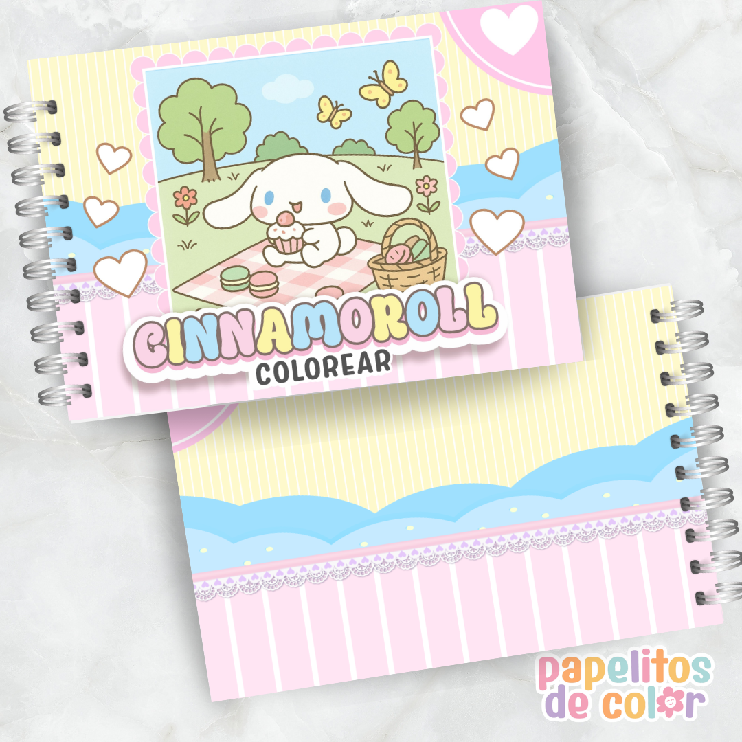 ☁️✨ Libro para pintar Cinnamoroll ✨☁️