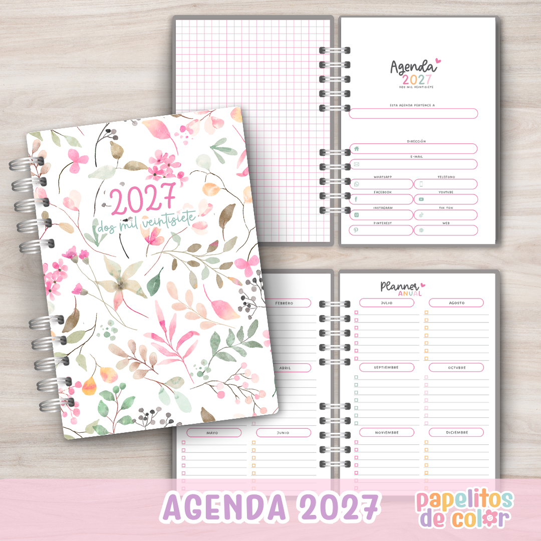 ✨Agenda Allegra 2027 - Diaria✨