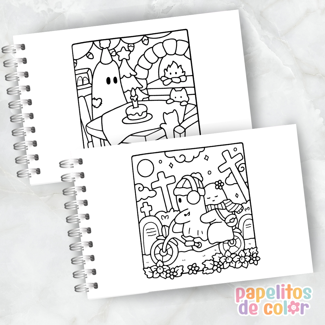 🖤👻 Libro para pintar Little Spooky ✨🎨