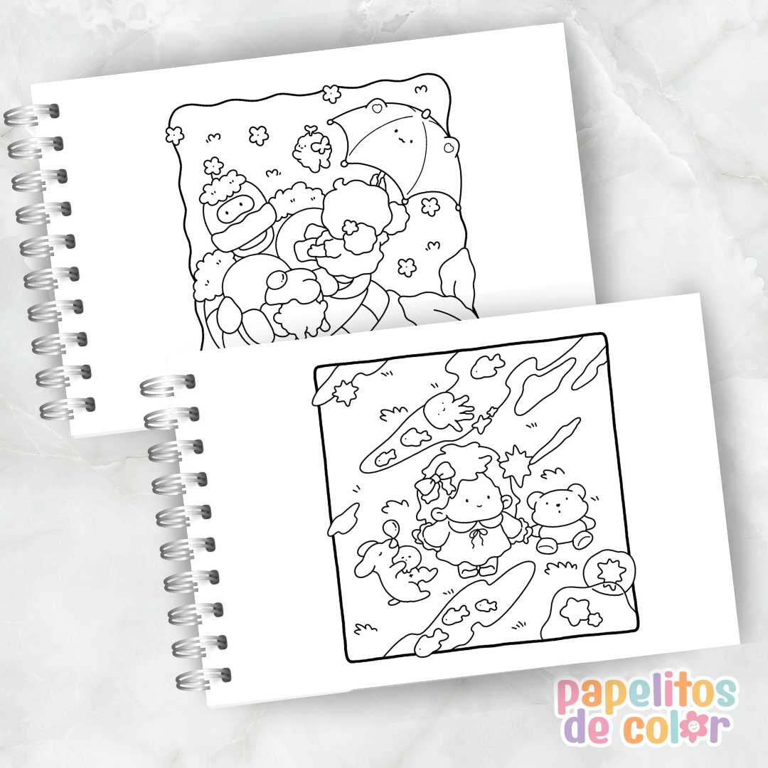 ☁️✨ Libro para pintar Dreamy Land ✨🎨