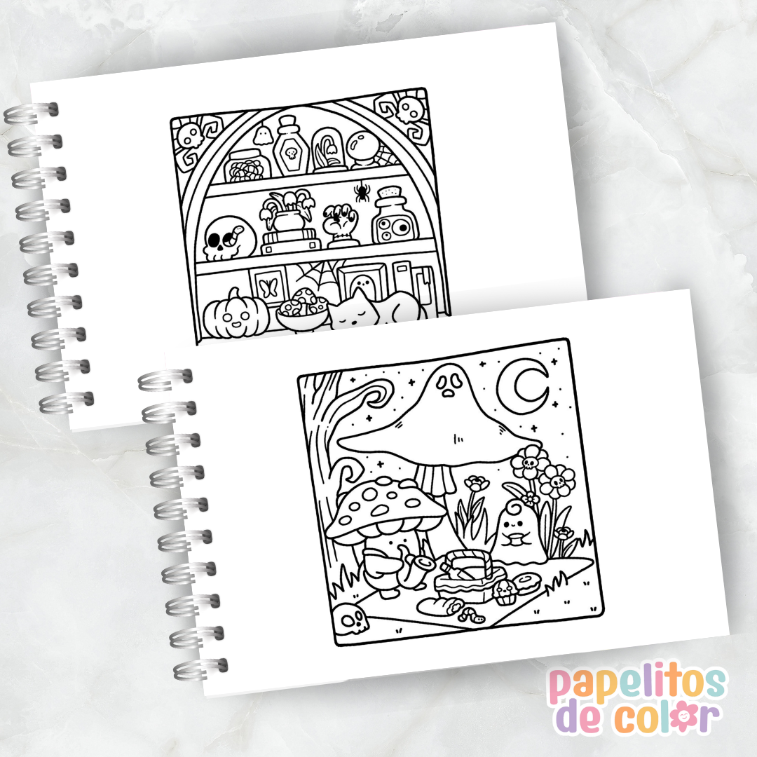 👻✨ Libro para pintar Spookie Cute ✨🎨